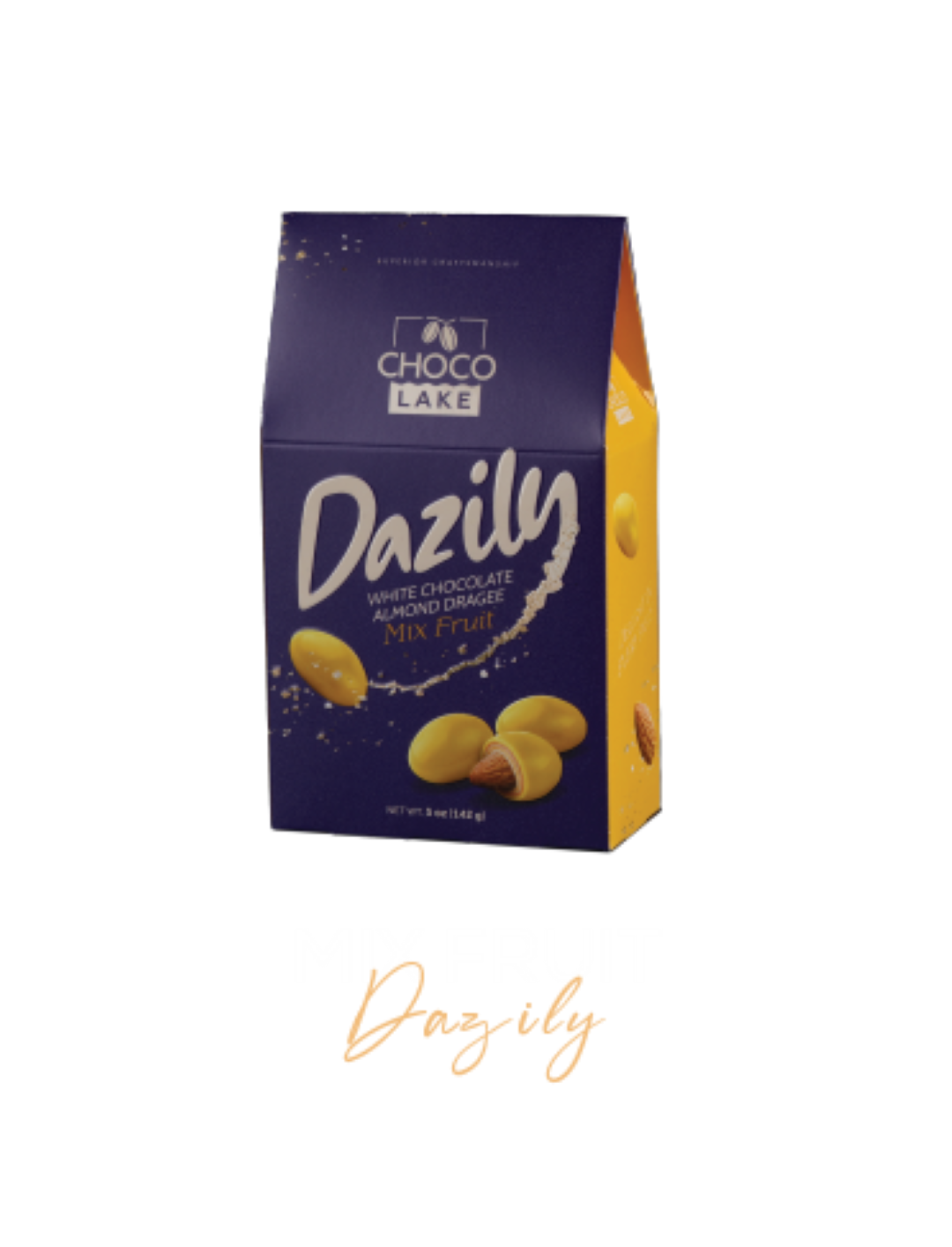 CHOCOLAKE DAZILY WHITE CHOCOLATE G/APPLE ALMOND 142G